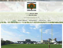 Tablet Screenshot of earthworkssportsfieldconstruction.com